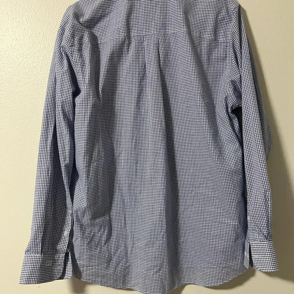 FGCU University Polo button down College logo embroidered Size Medium blue check - Picture 5 of 5